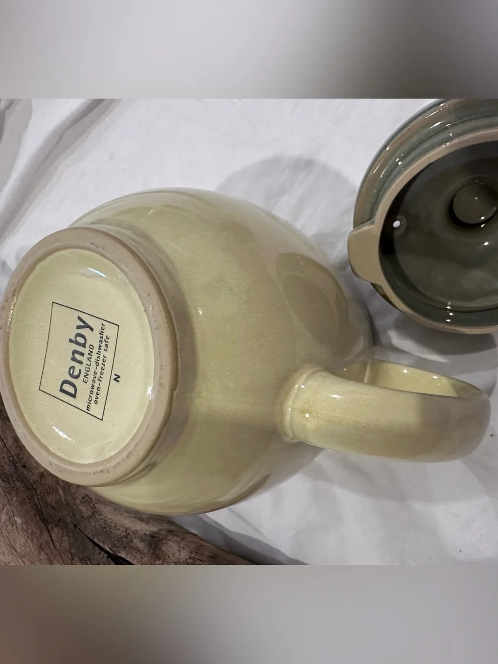 Vintage Denby Fire stoneware teapot from England
